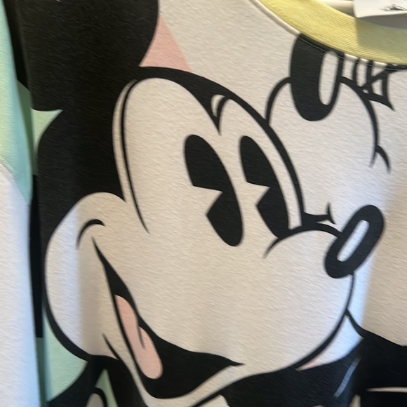 Vintage Disney Mickey and Minnie Mouse Oversized Pastel Sweatshirt 3X Disneyana - Picture 9 of 11